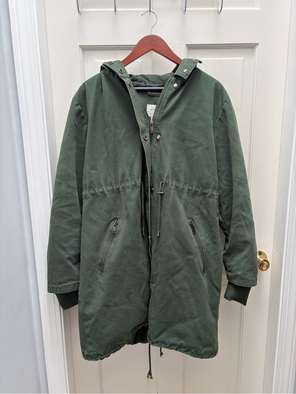 Seraphine Olive Green Hooded Field Coat